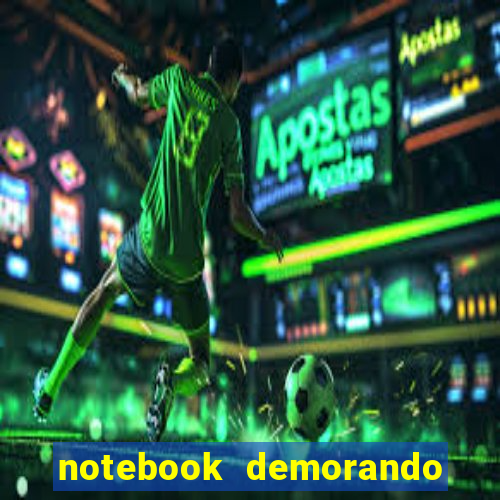 notebook demorando para ligar tela preta